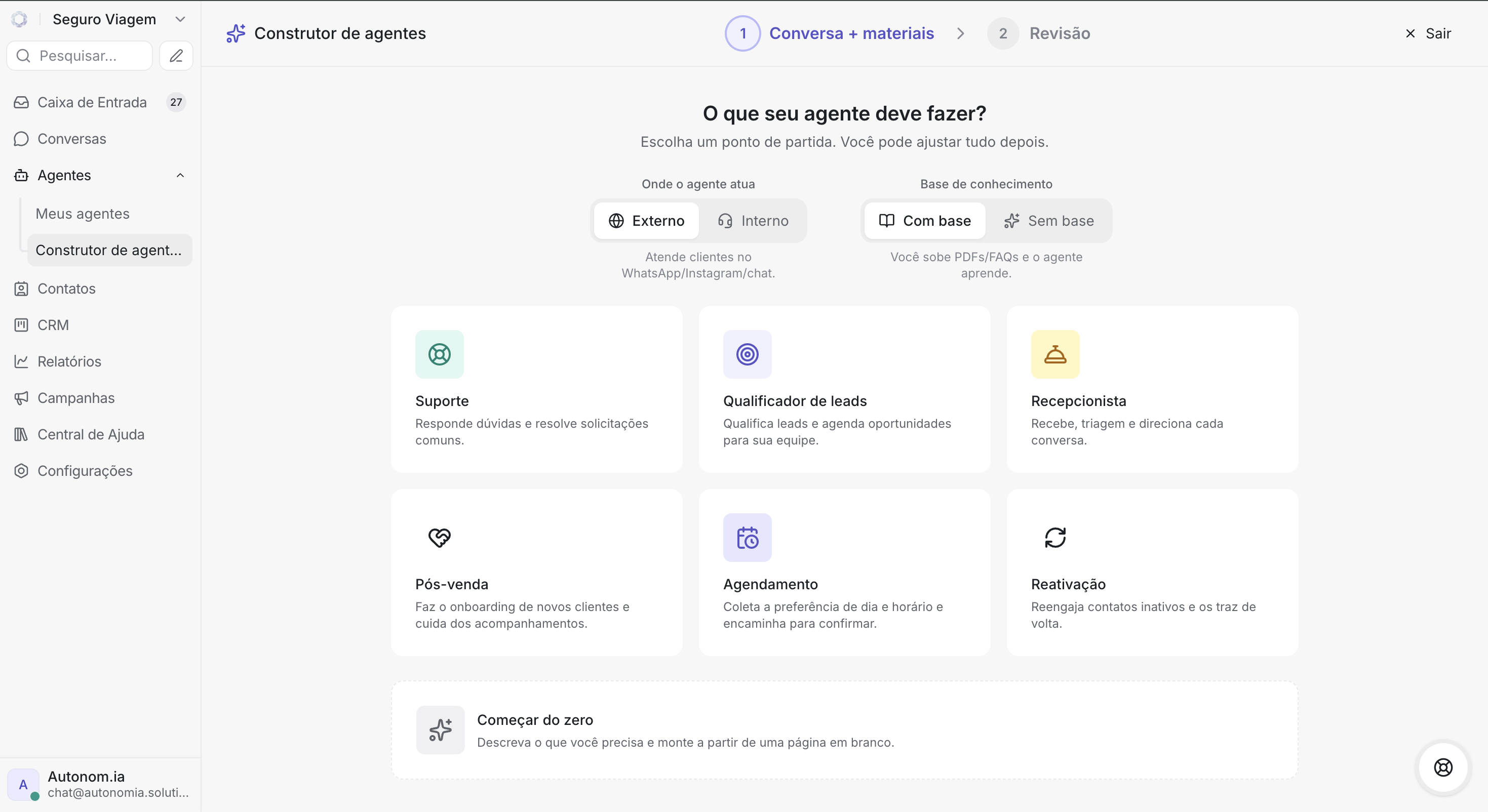 IA Agentes no Chat2You